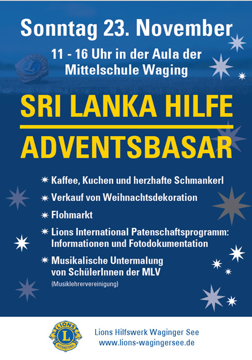 Sri Lanka Hilfe Adventsbasar